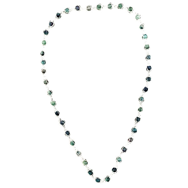 FLOURITE (GREEN) CAGE NECKLACE 32"